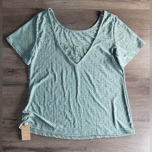 Shein curve Women's mint green shirt Size:0XL